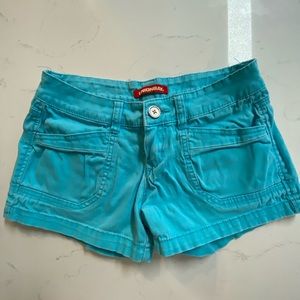 Union bay shorts turquoise size 3